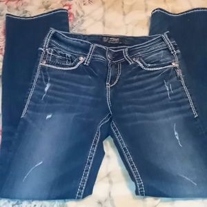 2 pairs of Sliver suki jeans